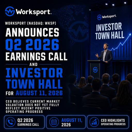 Worksport Announces Q2 2026 Earnings Call and Investor Town Hall for August 11, 2026; CEO Believes Current Market Valuation Does Not Yet Fully Reflect Recent Positive Operating Progress