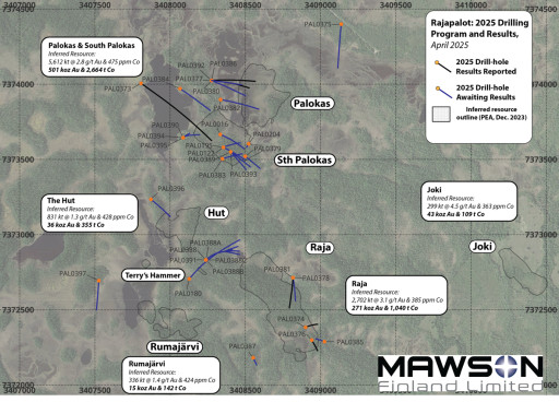 Mawson Finland Limited Reports Exploration Update: Completion of 2025 Winter Drilling Campaign, and On-Going Base-of-Till Programme