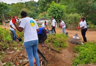 Bringing the neighborhood together for a cleanup in South Africa