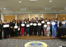 Volunteers of the Church of Scientology Miami are recognized for their work in 2017.