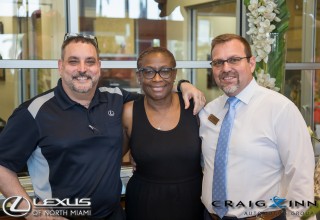 Representatives from Lexus of North Miami at the Lexus of North Miami Mother's Day Brunch & Shop