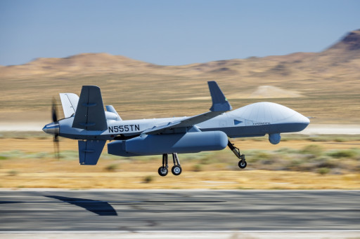 GA-ASI Completes First Flight of MQ-9B With AEW Pods