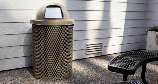 Outdoor Garbage Trash Can Solutions That Stand the Test of Time: Coated Outdoor Furniture 32 Gallon Trash Receptacles Remain a Trusted Favorite