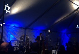 Floating Video Holograms at a Hanukkah Celebration in Calabasas