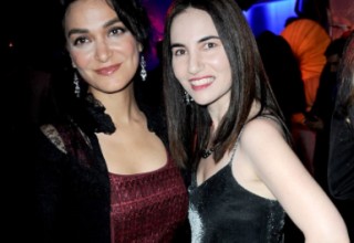Attorney Nadia Davari and client, actress Vida Ghaffari