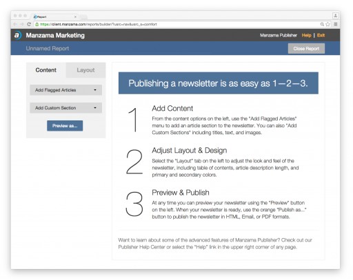 Manzama Releases Enhanced Publishing Functionality