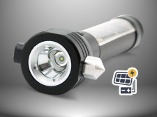 LightSafeX Top Solar Tactical Flashlight