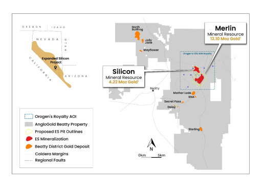 CORRECTION: Orogen Royalties Announces 34% Increase in Gold Resources at the Merlin Deposit