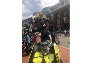 Entering the Gaslamp Quarter!