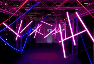 Unique Experience LED MAZE Created by TLC with LED Tubes and FX Energizes Conference Participants