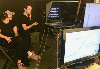 Producers on Set at a Live Stream Event