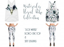 Doe Winter - Watercolor Floral Boho Collection