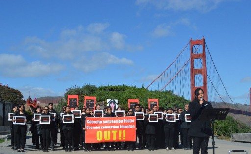 A Protest on Religious Discrimination and Human Rights Violation