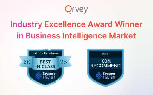 Qrvey Honored as a 2025 Industry Excellence Award Winner for Business Intelligence by Dresner Advisory