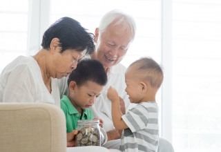 Family With Kids Planning Finances