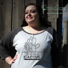 New Comfy Curves Ladies Baseball Tee