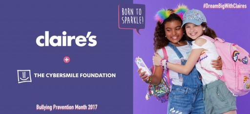 ​The Cybersmile Foundation and Claire's Join Forces for Bullying Prevention Month