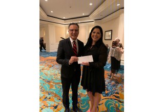 Dr. Farshchian with LianNavarro, Chairperson of "Unmask the Masquerade" evening Gala