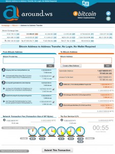 Around.WS Bitcoin Address to Address Direct Transfer