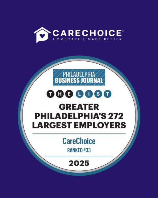 CareChoice Recognized as One of Greater Philadelphia's Largest Employers by the Philadelphia Business Journal