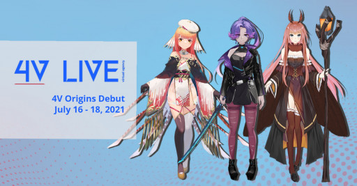 4V Live's US-Based VTuber Group '4V Origins' Debut Schedule Announced