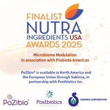 PoZibio® Named Finalist for ‘Ingredient of the Year: Microbiome Modulation’ at NutraIngredients-USA