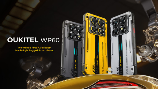 Oukitel WP60 Marks a New Era in Smartphone Innovation With the World's First 7.2-Inch Giant-Screen and Striking Mecha Aesthetics