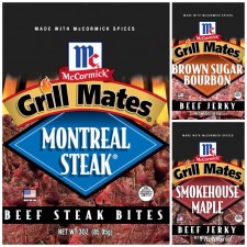 All three Grill Mates meat snacks
