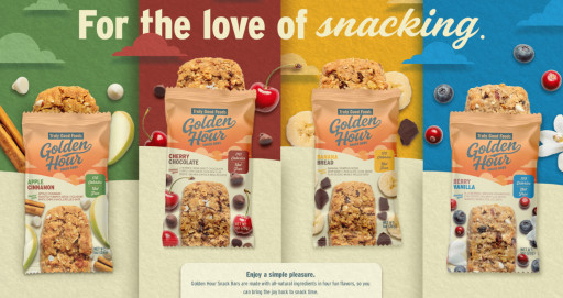 Truly Good Foods Unveils Golden Hour(TM) Snack Bars