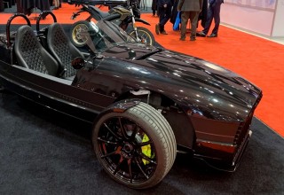 The electric Vanderhall at the IDTechEx Show! in Santa Clara