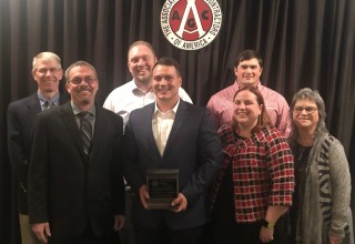 Rio Grande Fence Co. of Nashville Team Members Accepting 2020 AGC Build Tennessee Award