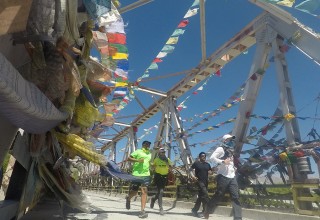 Matthew and Crew Crossing the 111km mark of La Ultra