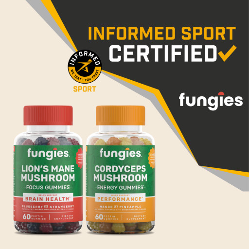 Fungies Lion's Mane and Cordyceps Mushroom Gummies Achieve Informed Sport Certification