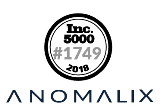 Anomalix Ranks No. 1,749 on the Inc. 5000 List With Three-Year Sales Growth of 260 Percent