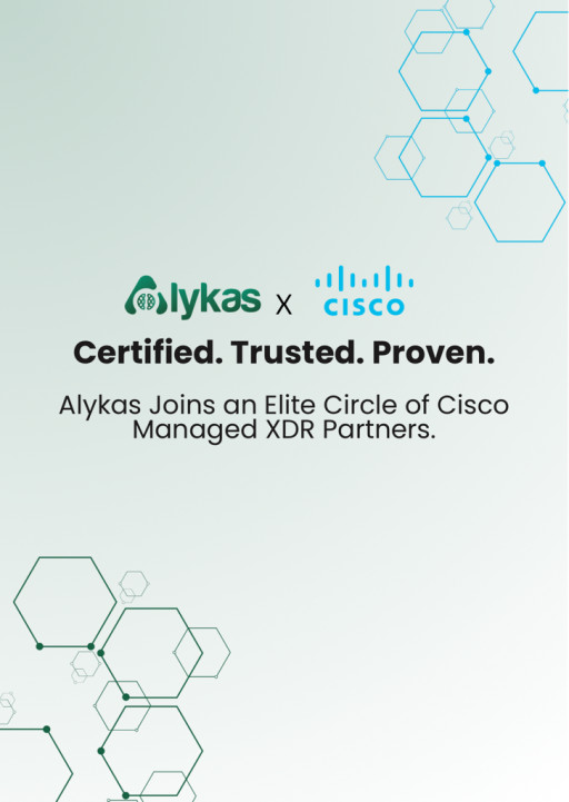 Alykas Achieves Cisco Cybersecurity Trifecta, Solidifying Elite Status as One of Select Group of U.S. Partners Certified for Cisco Managed XDR