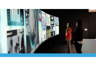 MultiTaction touch video wall for collaboration and presentations