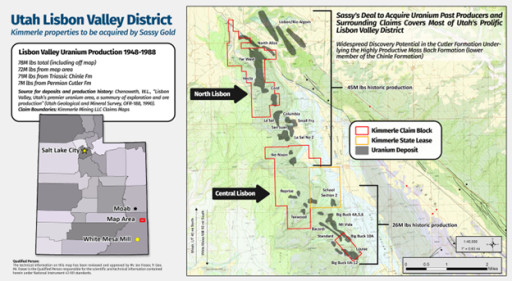 Sassy Builds Dominant Land Position In Utah's Most Prolific Uranium District