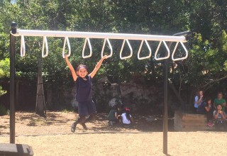 Students love the monkey bars