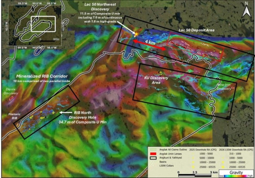 ATHA Energy Reports Widest Intersection to Date at Rib North Discovery with 37 m of Composite Uranium Mineralization in Ribn-DD-003 – Multiple Drillholes Demonstrating Continuity of Uranium Mineralization