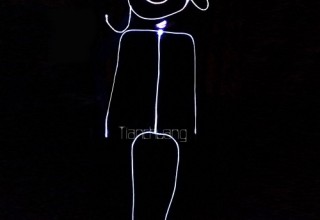 Ghost Fiber Optic Costume