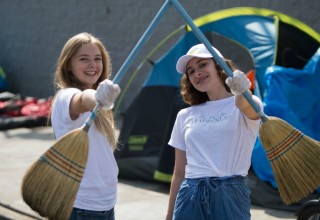 The monthly cleanup is a great way to make a difference in the neighborhood