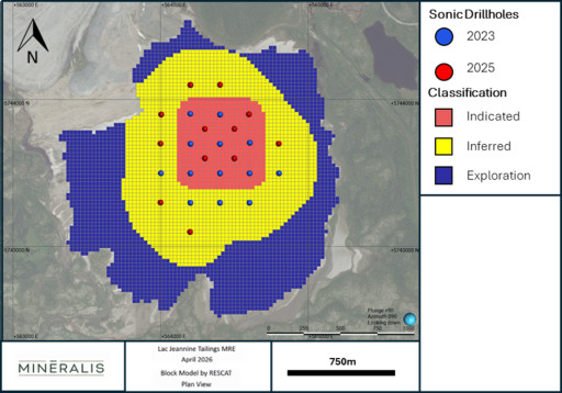 CoTec annonce une mise à jour de ses ressources minérales et une évaluation économique préliminaire positive pour le projet de stériles ferreux du Lac Jeannine, au Québec, au Canada