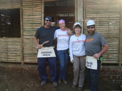 Local Union Carpenters Ascend to World's Tallest Mountain Range for Volunteer Effort