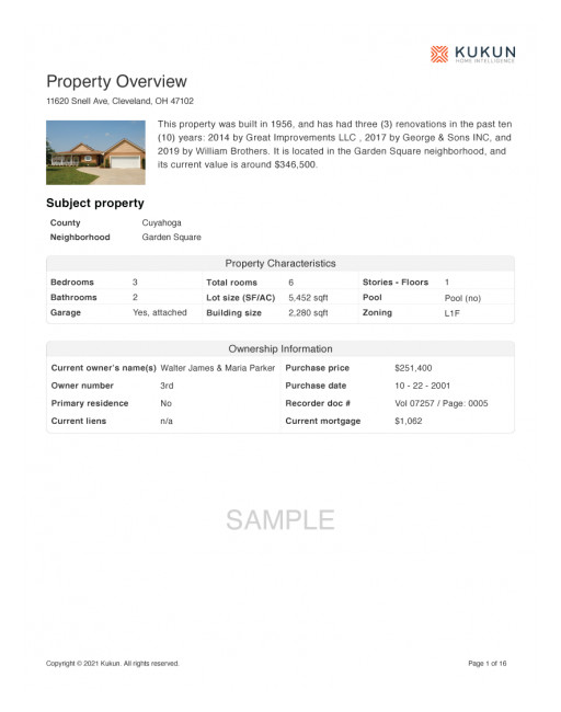 Kukun Launches iHomeReport, the First Product in iHome Product Series