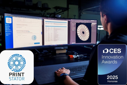 ECM Earns 2025 CES Innovation Award For PrintStator Motor CAD SaaS 