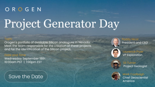  Orogen Royalties Announces Record Royalty Revenue and Profitable Q2-2024 Results