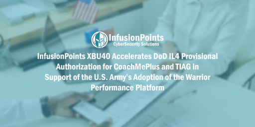 InfusionPoints XBU40 Accelerates DoD IL4 Provisional Authorization for CoachMePlus and TIAG in Support of the U.S. Army’s Adoption of the Warrior Performance Platform