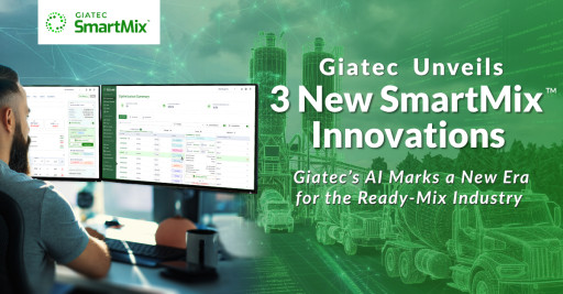 Giatec Unveils 3 Major SmartMix Innovations at Its 3rd Annual Concrete Tech Summit, Marking a New Era for the Ready-Mix Industry