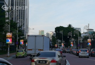 LED Lamp Post Advertising 