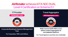 AirRetailer achieves IATA NDC Dual Level 4 Certification